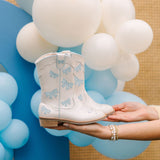 Cowgirl Baby Blue Bow Boots