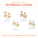 Diamond Flower Charm