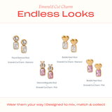 Emerald Cut Hypoallergenic Charm