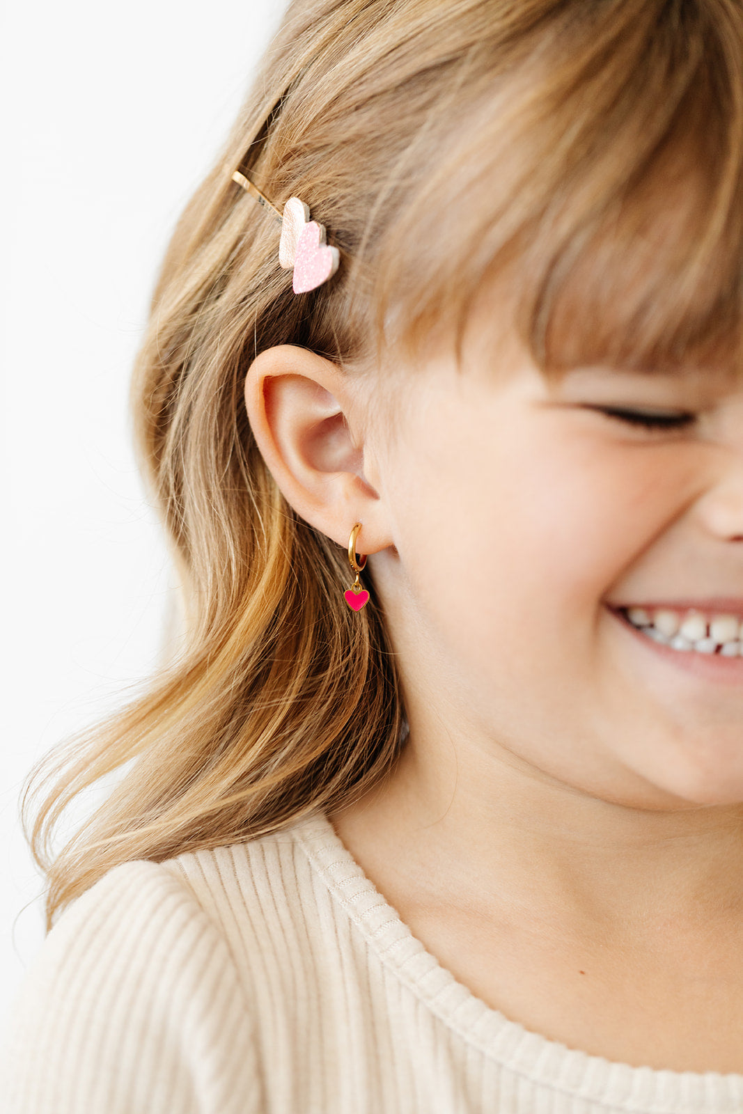 Pip Pop Post earrings for little girls! Hypoallergenic flat-back