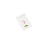 Gold palm tree earring charms in packaging