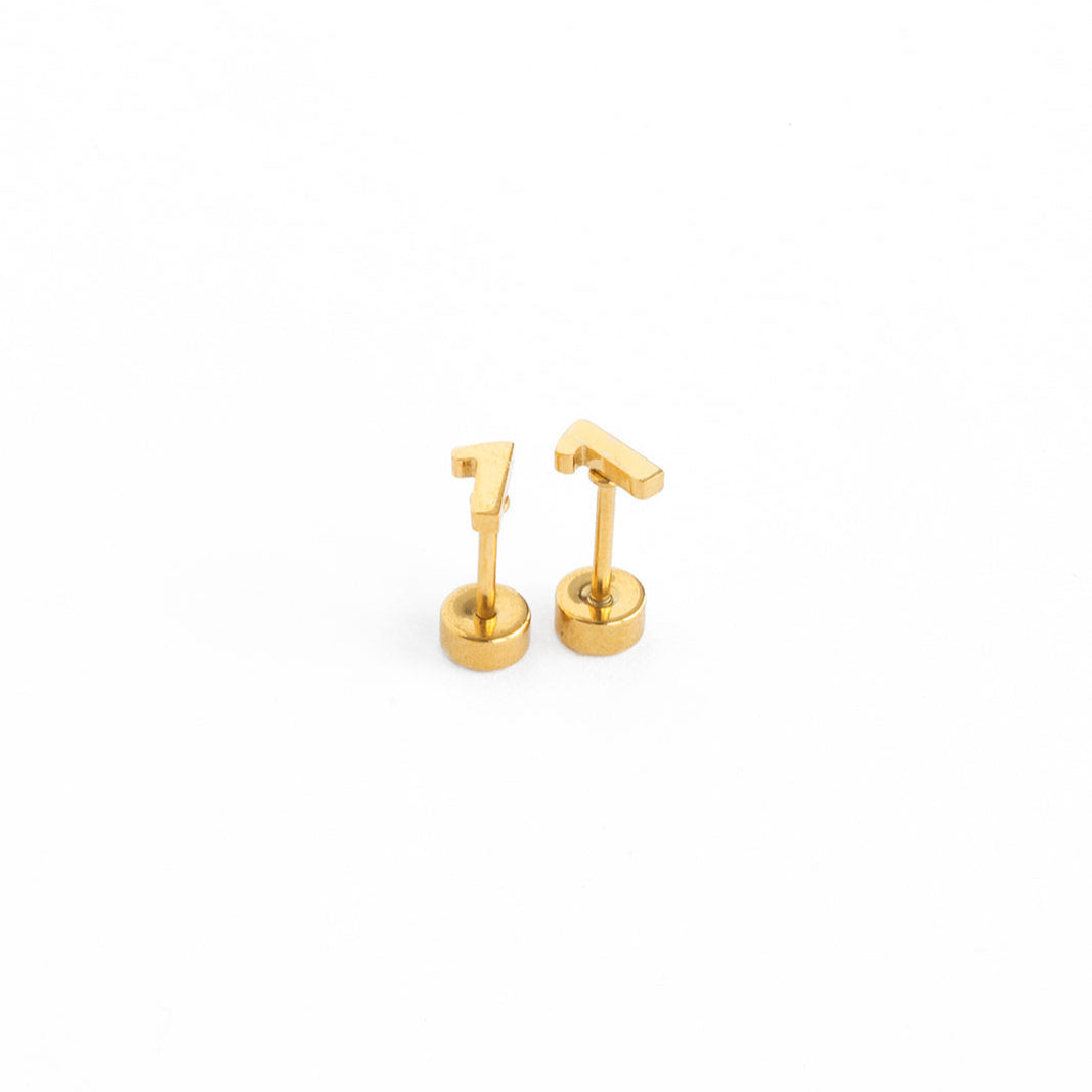 Number Stud Earring – Pip Pop Post