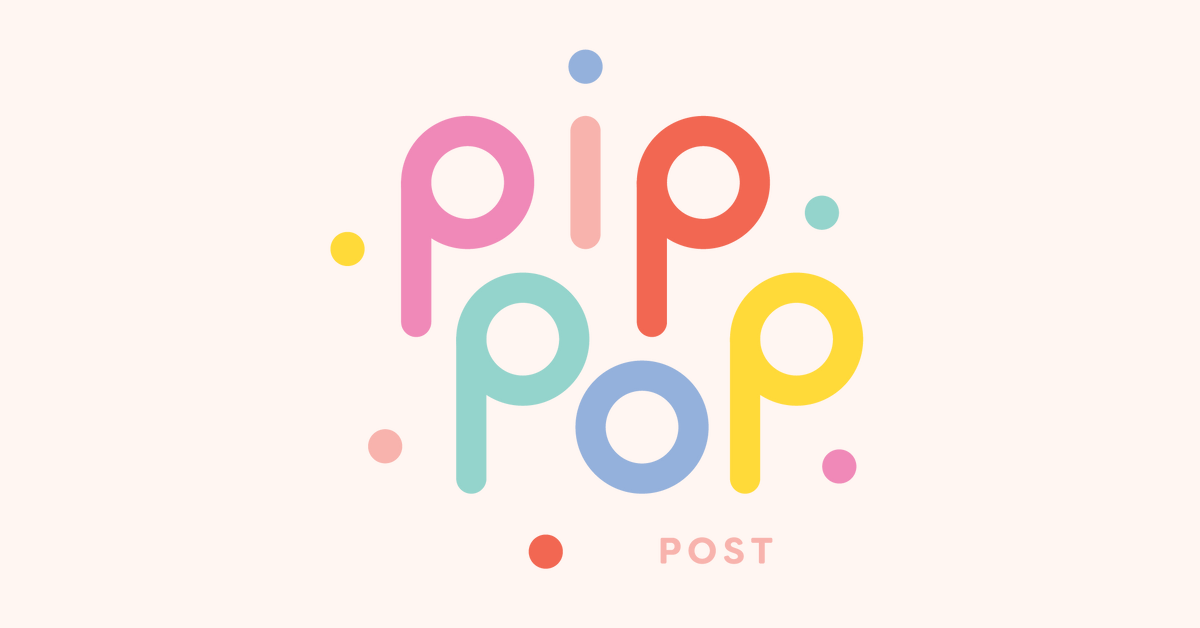 Pip Pop Post earrings for little girls! Hypoallergenic flat-back