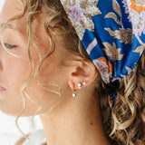 Opal dual stud earrings for kids - Pip Pop Post