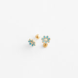 Daisy Blue Stud