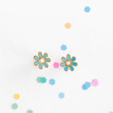 Daisy Blue Stud