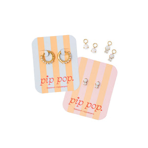 Opal hypoallergenic earring set- Pip Pop Post